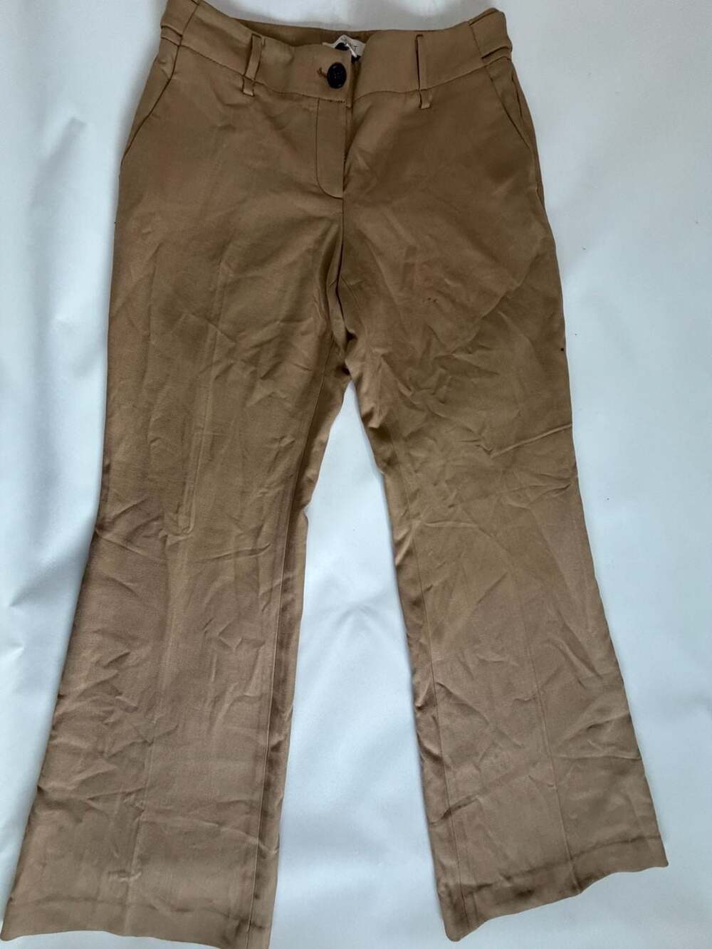 Ann Taylor LOFT Julie Size 6 Tan Khaki Flare DressPants Office Business Trouser